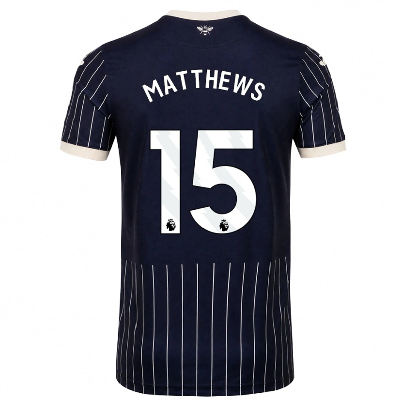 Danxen Damen Kirsty Matthews #15 Schwarz Weiß Auswärtstrikot Trikot 2026/27 T-Shirt Schweiz