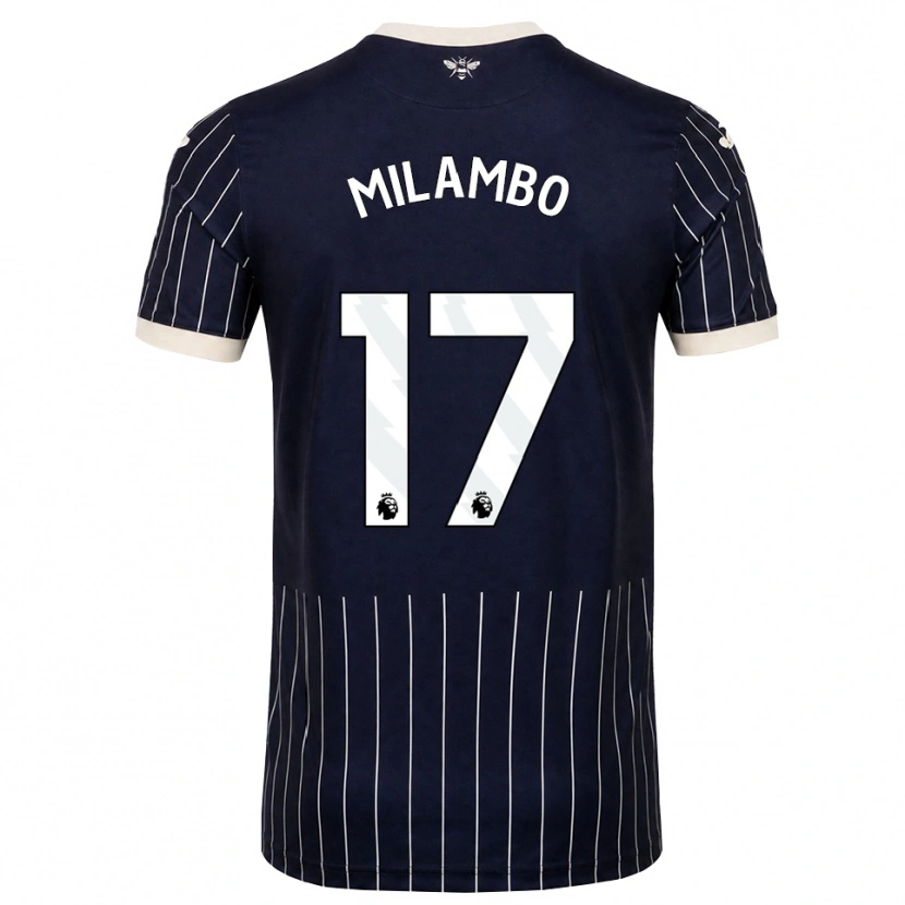 Danxen Damen Antoni Milambo #17 Schwarz Weiß Auswärtstrikot Trikot 2026/27 T-Shirt Schweiz