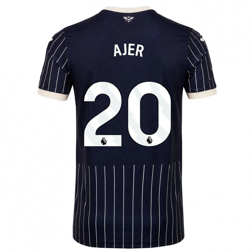Danxen Damen Kristoffer Ajer #20 Schwarz Weiß Auswärtstrikot Trikot 2026/27 T-Shirt Schweiz