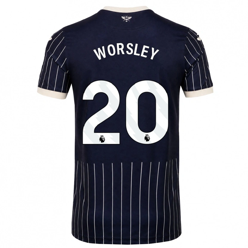 Danxen Damen Freya Worsley #20 Schwarz Weiß Auswärtstrikot Trikot 2026/27 T-Shirt Schweiz
