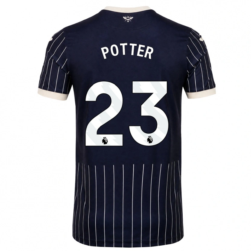 Danxen Damen Lucy Potter #23 Schwarz Weiß Auswärtstrikot Trikot 2026/27 T-Shirt Schweiz