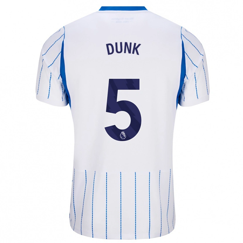 Danxen Damen Lewis Dunk #5 Himmelblau Weiß Auswärtstrikot Trikot 2026/27 T-Shirt Schweiz