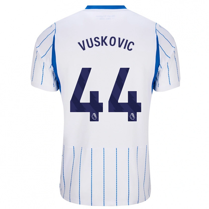 Danxen Damen Luka Vuskovic #44 Himmelblau Weiß Auswärtstrikot Trikot 2026/27 T-Shirt Schweiz