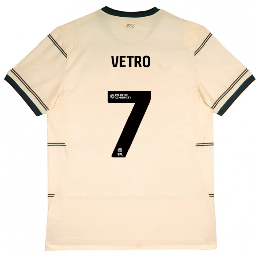 Danxen Damen Julien Vetro #7 Beige Burgund Auswärtstrikot Trikot 2026/27 T-Shirt Schweiz
