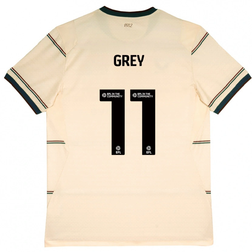 Danxen Damen Anna Grey #11 Beige Burgund Auswärtstrikot Trikot 2026/27 T-Shirt Schweiz