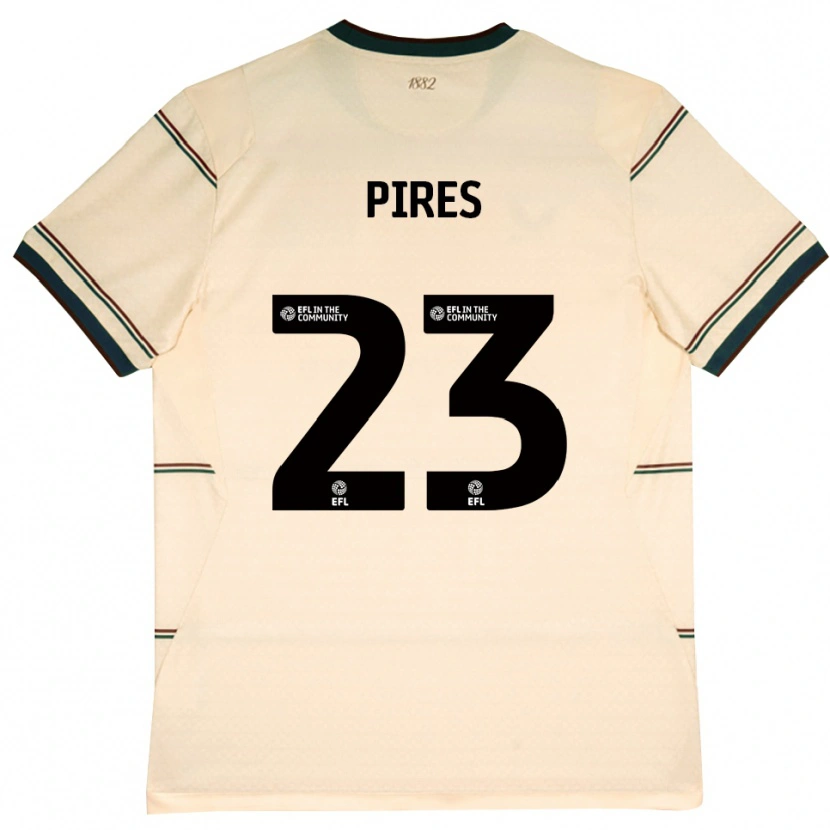 Danxen Damen Lucas Pires #23 Beige Burgund Auswärtstrikot Trikot 2026/27 T-Shirt Schweiz
