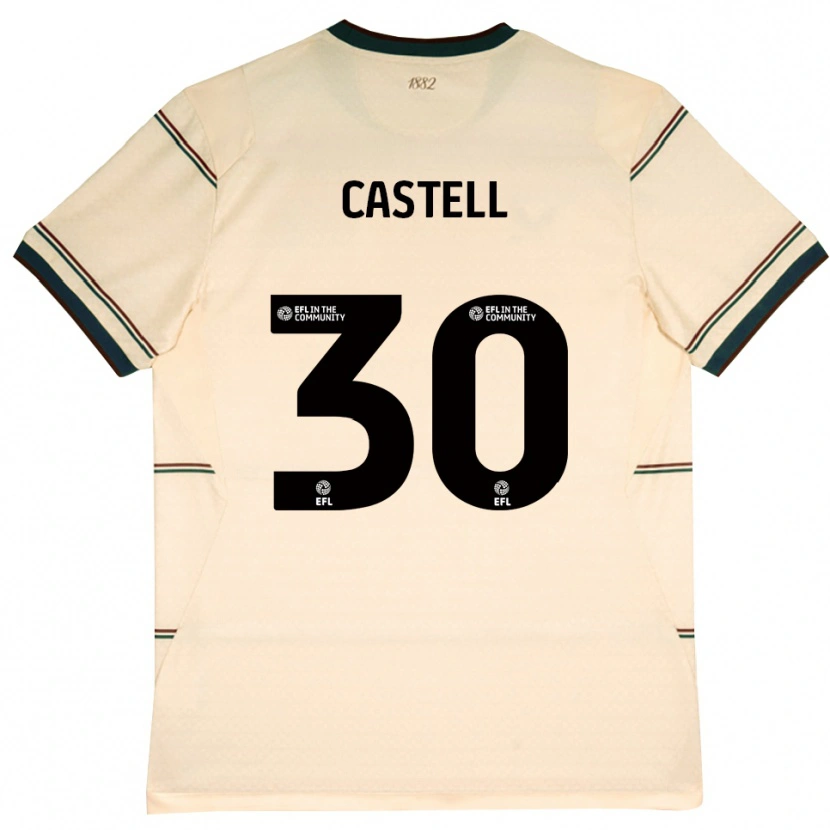 Danxen Damen Lluc Castell #30 Beige Burgund Auswärtstrikot Trikot 2026/27 T-Shirt Schweiz