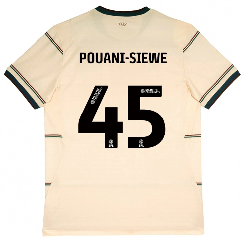 Danxen Damen Brandon Pouani #45 Beige Burgund Auswärtstrikot Trikot 2026/27 T-Shirt Schweiz