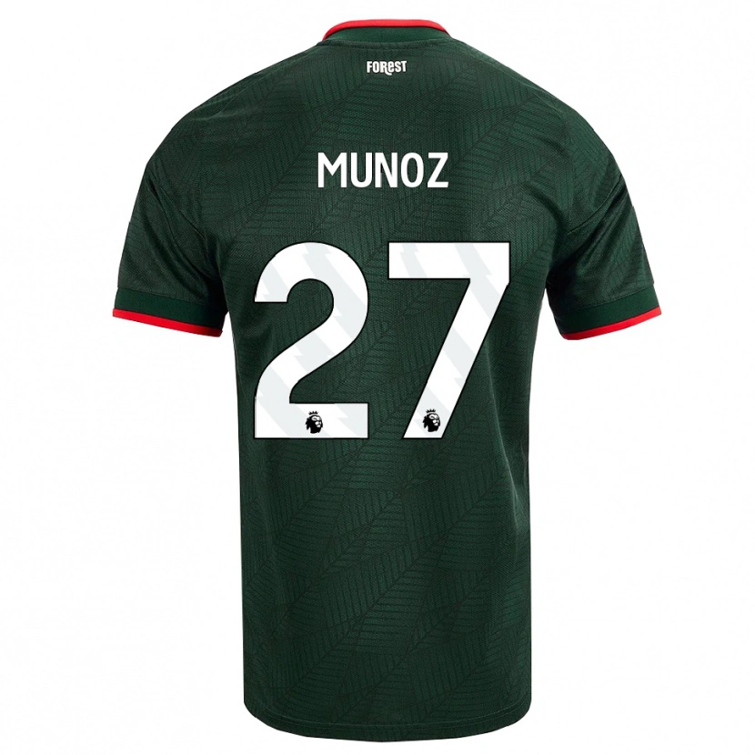 Danxen Damen Daniel Muñoz #27 Dunkelgrün Rot Auswärtstrikot Trikot 2026/27 T-Shirt Schweiz