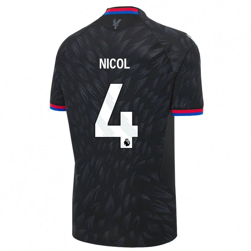 Danxen Damen Leigh Nicol #4 Schwarz Blau Rot Auswärtstrikot Trikot 2026/27 T-Shirt Schweiz