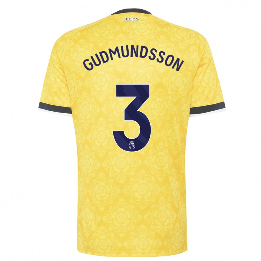 Danxen Damen Gabriel Gudmundsson #3 Gelb Weiß Schwarz Auswärtstrikot Trikot 2026/27 T-Shirt Schweiz