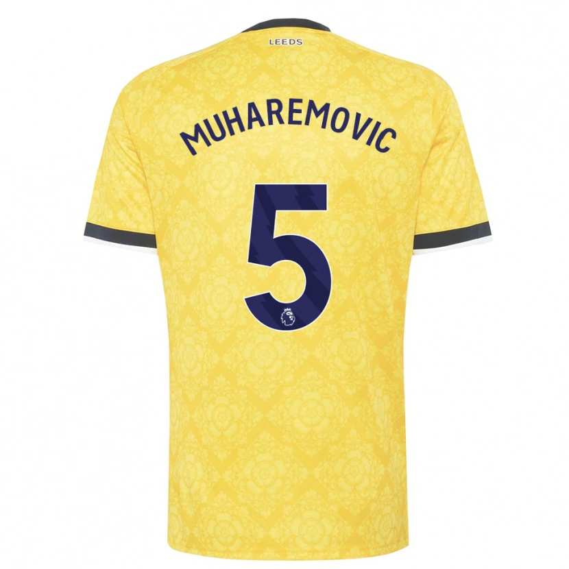Danxen Damen Tarik Muharemović #5 Gelb Weiß Schwarz Auswärtstrikot Trikot 2026/27 T-Shirt Schweiz