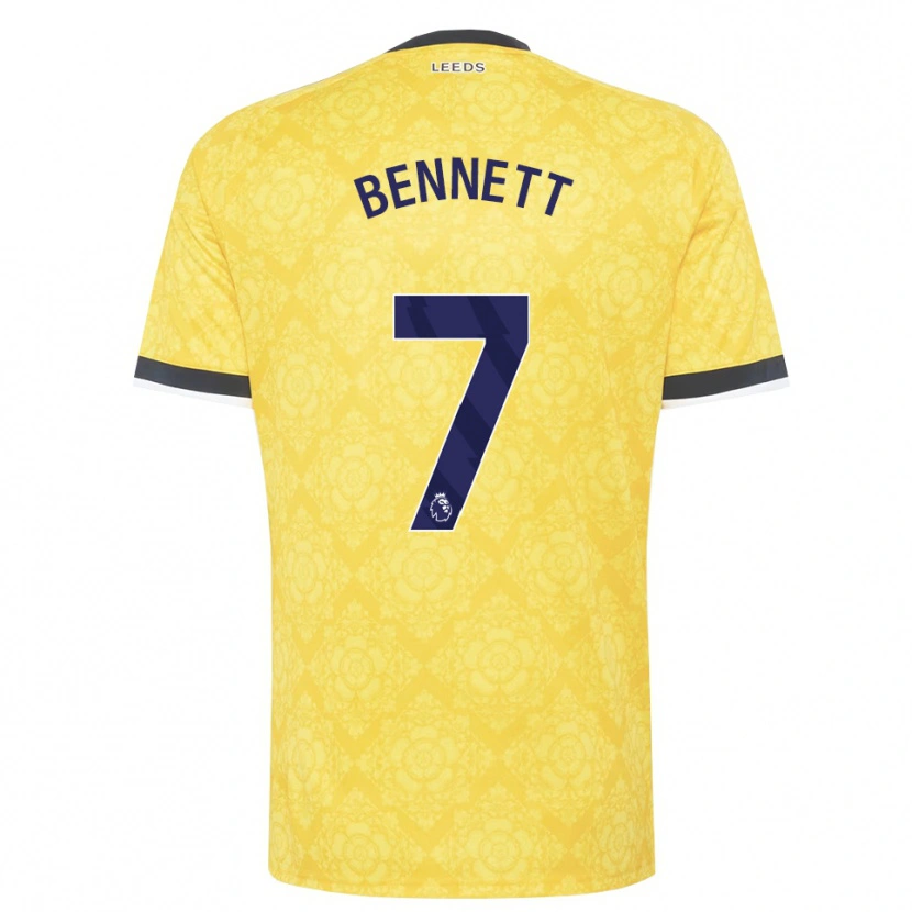 Danxen Damen Oliver Bennett #7 Gelb Weiß Schwarz Auswärtstrikot Trikot 2026/27 T-Shirt Schweiz