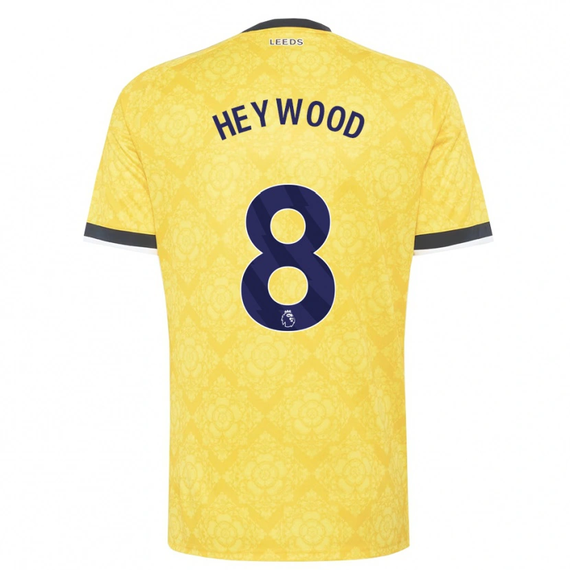 Danxen Damen Owen Heywood #8 Gelb Weiß Schwarz Auswärtstrikot Trikot 2026/27 T-Shirt Schweiz