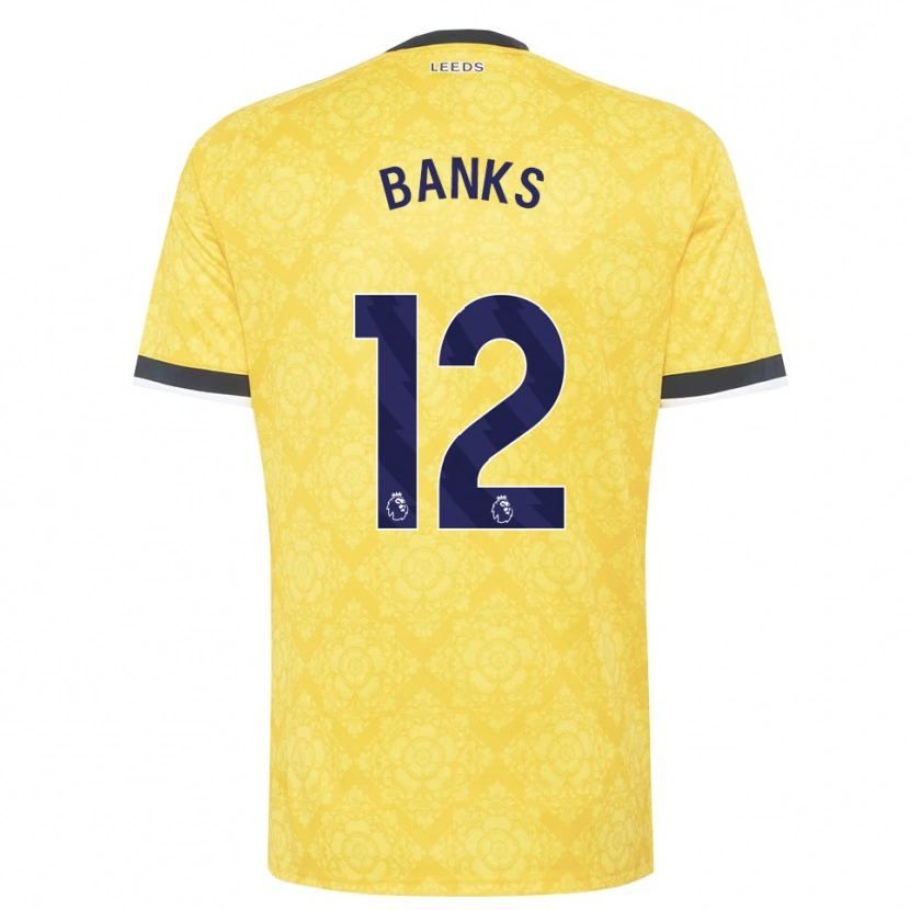 Danxen Damen George Banks #12 Gelb Weiß Schwarz Auswärtstrikot Trikot 2026/27 T-Shirt Schweiz