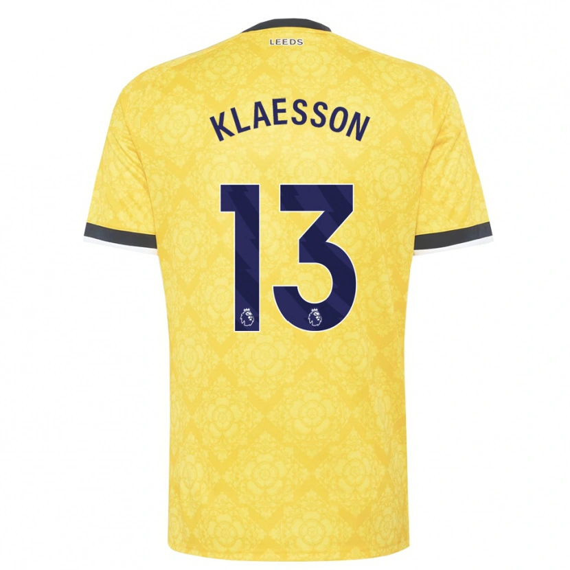 Danxen Damen Kristoffer Klaesson #13 Gelb Weiß Schwarz Auswärtstrikot Trikot 2026/27 T-Shirt Schweiz