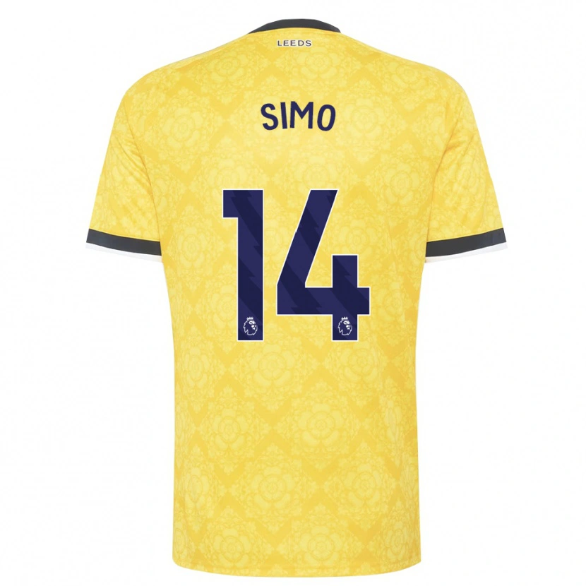 Danxen Damen Elton Simo #14 Gelb Weiß Schwarz Auswärtstrikot Trikot 2026/27 T-Shirt Schweiz