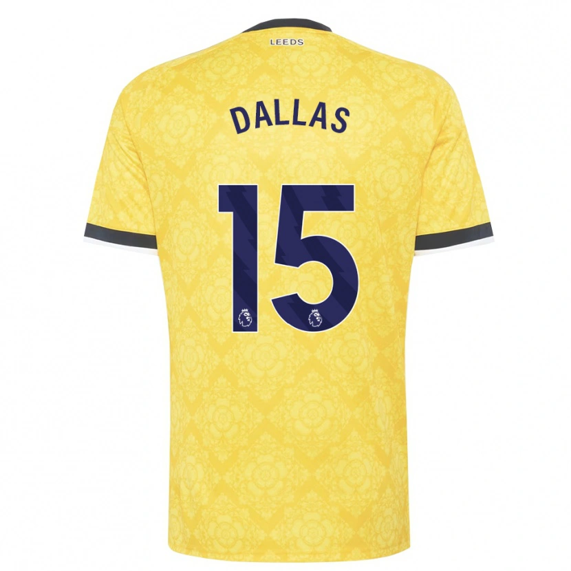 Danxen Damen Stuart Dallas #15 Gelb Weiß Schwarz Auswärtstrikot Trikot 2026/27 T-Shirt Schweiz