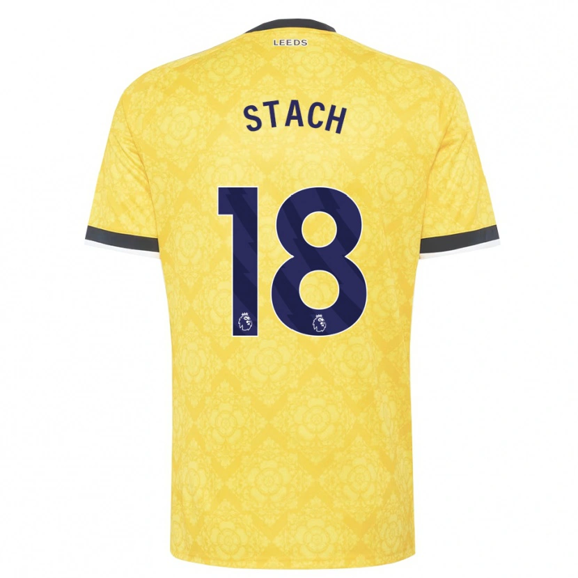 Danxen Damen Anton Stach #18 Gelb Weiß Schwarz Auswärtstrikot Trikot 2026/27 T-Shirt Schweiz