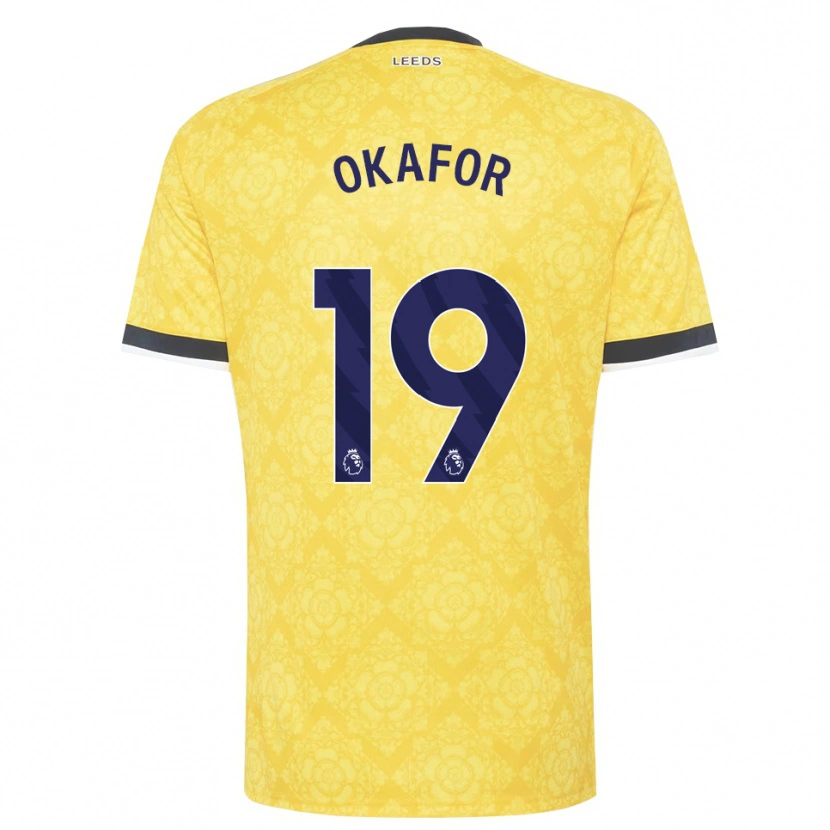 Danxen Damen Noah Okafor #19 Gelb Weiß Schwarz Auswärtstrikot Trikot 2026/27 T-Shirt Schweiz