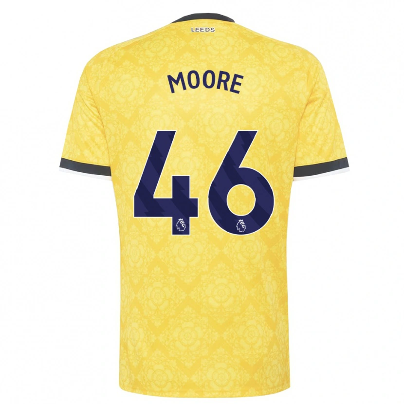 Danxen Damen Kris Moore #46 Gelb Weiß Schwarz Auswärtstrikot Trikot 2026/27 T-Shirt Schweiz