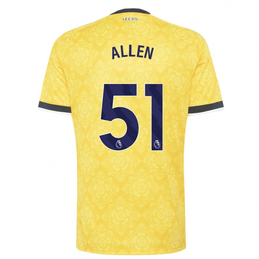 Danxen Damen Charlie Allen #51 Gelb Weiß Schwarz Auswärtstrikot Trikot 2026/27 T-Shirt Schweiz