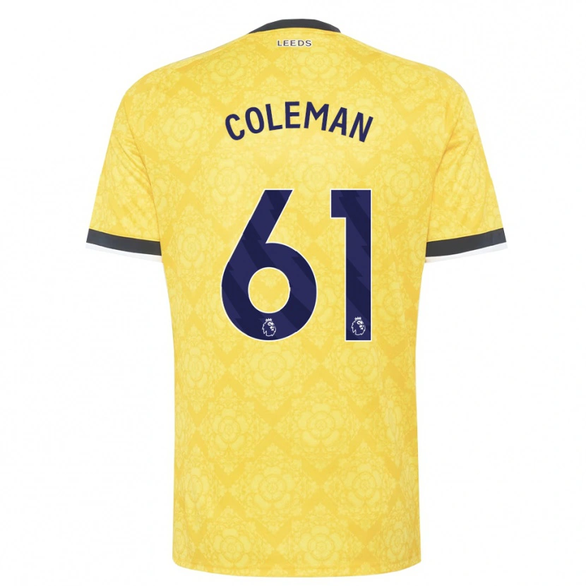 Danxen Damen Cian Coleman #61 Gelb Weiß Schwarz Auswärtstrikot Trikot 2026/27 T-Shirt Schweiz
