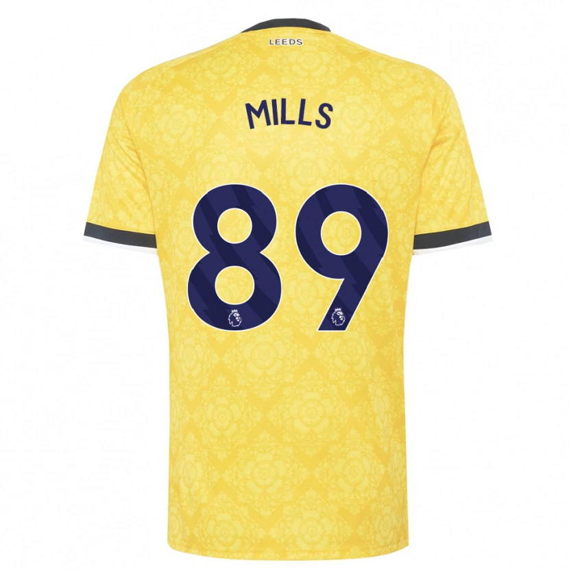 Danxen Damen Callum Mills #89 Gelb Weiß Schwarz Auswärtstrikot Trikot 2026/27 T-Shirt Schweiz