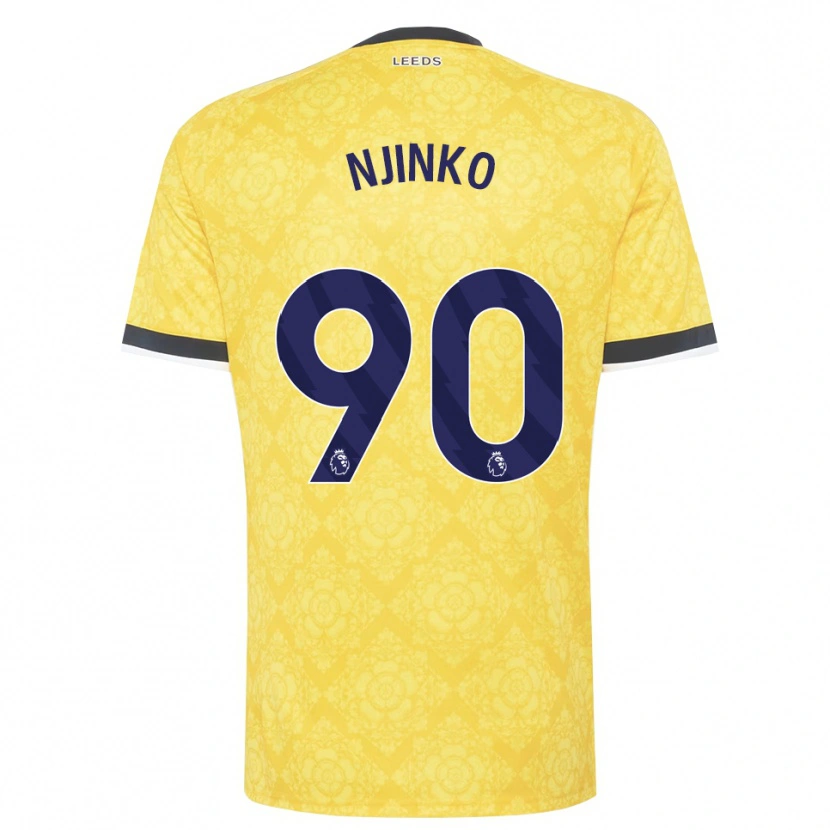 Danxen Damen Carrick Njinko #90 Gelb Weiß Schwarz Auswärtstrikot Trikot 2026/27 T-Shirt Schweiz