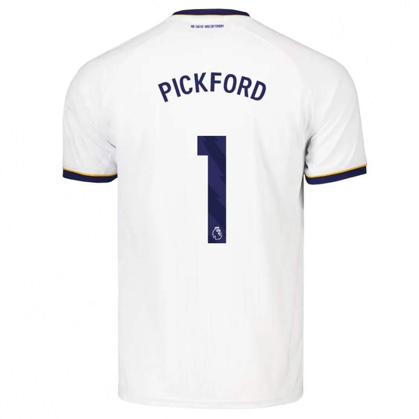 Danxen Damen Jordan Pickford #1 Mitternachtsblau Weiß Gelb Auswärtstrikot Trikot 2026/27 T-Shirt Schweiz