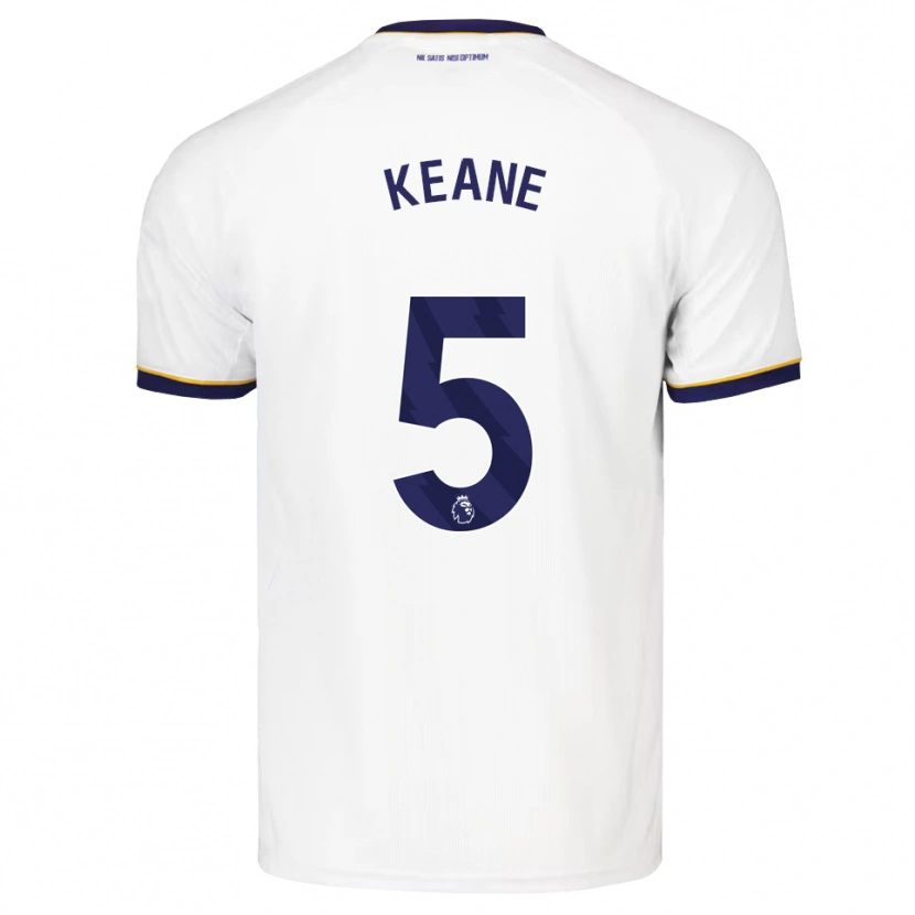 Danxen Damen Michael Keane #5 Mitternachtsblau Weiß Gelb Auswärtstrikot Trikot 2026/27 T-Shirt Schweiz