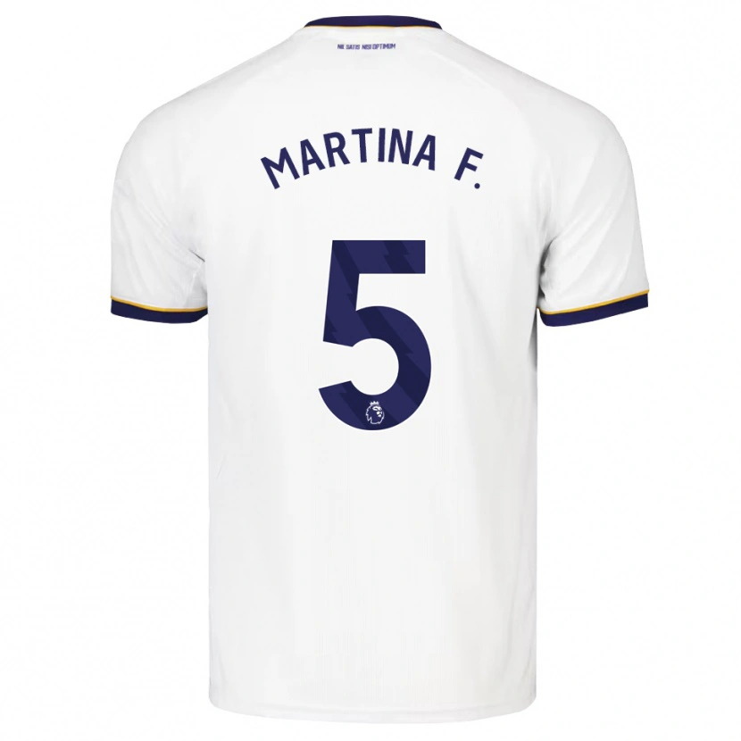 Danxen Damen Martina Fernández #5 Mitternachtsblau Weiß Gelb Auswärtstrikot Trikot 2026/27 T-Shirt Schweiz