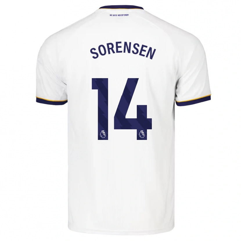 Danxen Damen Nicoline Sorensen #14 Mitternachtsblau Weiß Gelb Auswärtstrikot Trikot 2026/27 T-Shirt Schweiz