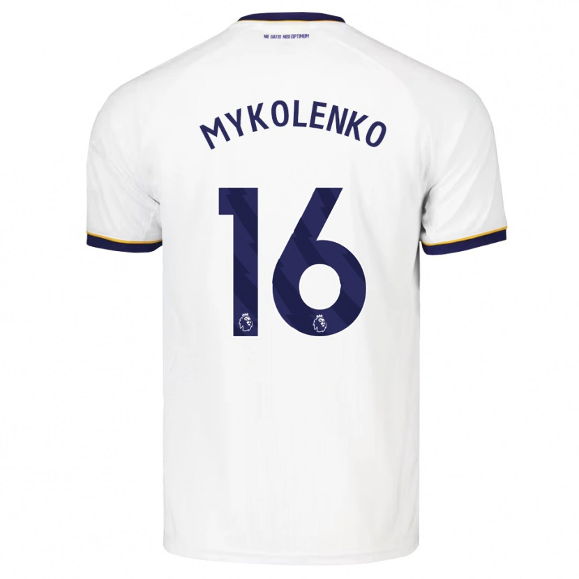 Danxen Damen Vitaliy Mykolenko #16 Mitternachtsblau Weiß Gelb Auswärtstrikot Trikot 2026/27 T-Shirt Schweiz