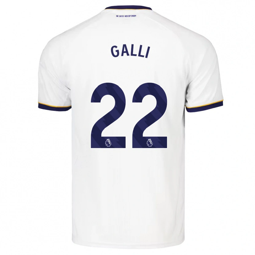 Danxen Damen Aurora Galli #22 Mitternachtsblau Weiß Gelb Auswärtstrikot Trikot 2026/27 T-Shirt Schweiz