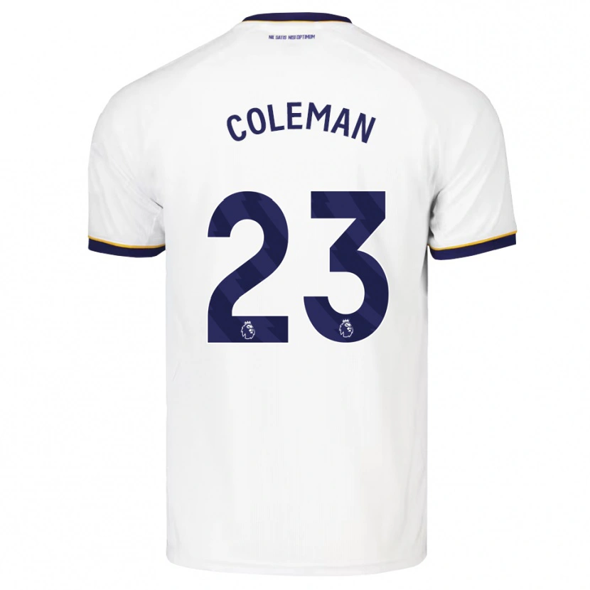Danxen Damen Seamus Coleman #23 Mitternachtsblau Weiß Gelb Auswärtstrikot Trikot 2026/27 T-Shirt Schweiz