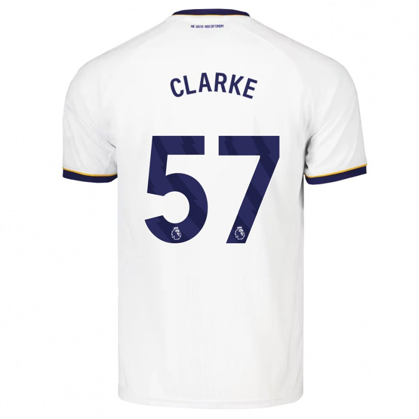 Danxen Damen Justin Clarke #57 Mitternachtsblau Weiß Gelb Auswärtstrikot Trikot 2026/27 T-Shirt Schweiz