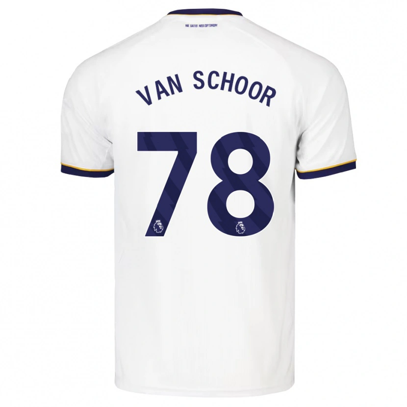 Danxen Damen Joshua Van Schoor #78 Mitternachtsblau Weiß Gelb Auswärtstrikot Trikot 2026/27 T-Shirt Schweiz