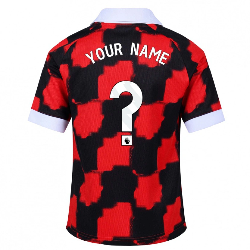 Danxen Damen Ihren Namen #0 Rot Weiß Schwarz Auswärtstrikot Trikot 2026/27 T-Shirt Schweiz