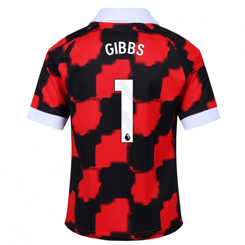 Danxen Damen Frankie Gibbs #1 Rot Weiß Schwarz Auswärtstrikot Trikot 2026/27 T-Shirt Schweiz