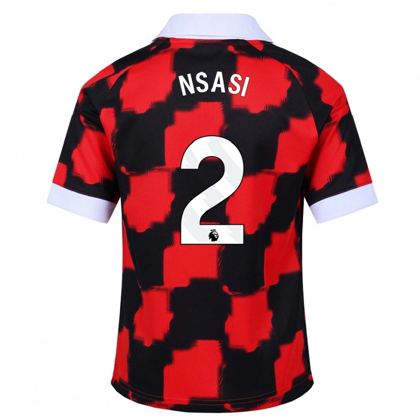 Danxen Damen Eddy Nsasi #2 Rot Weiß Schwarz Auswärtstrikot Trikot 2026/27 T-Shirt Schweiz