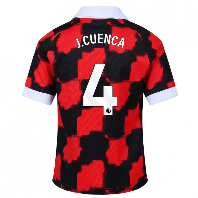 Danxen Damen Jorge Cuenca #4 Rot Weiß Schwarz Auswärtstrikot Trikot 2026/27 T-Shirt Schweiz