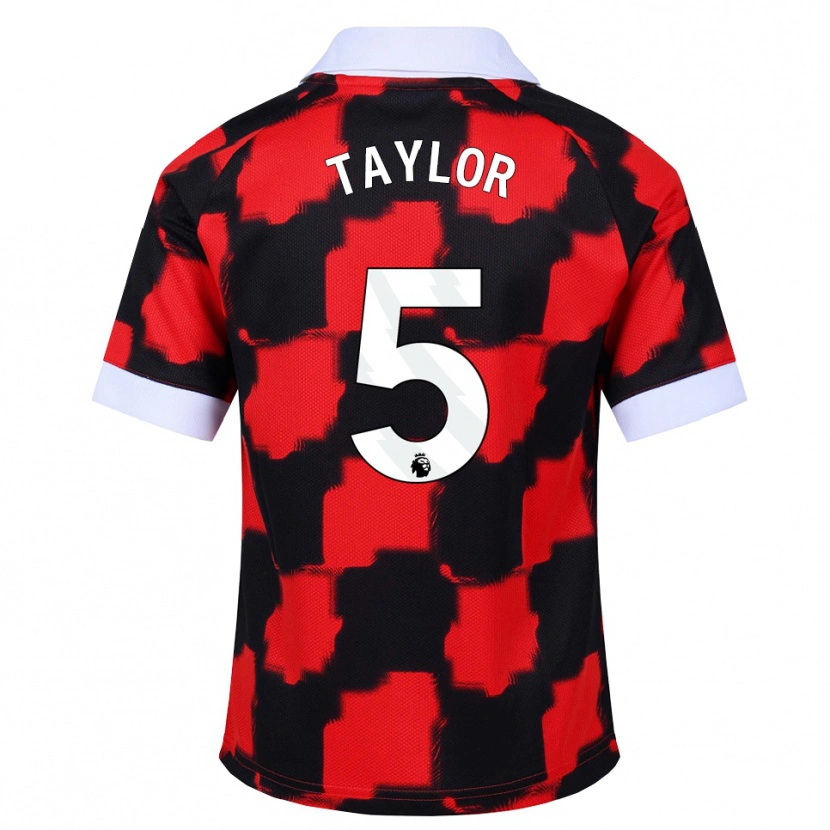 Danxen Damen Archie Taylor #5 Rot Weiß Schwarz Auswärtstrikot Trikot 2026/27 T-Shirt Schweiz