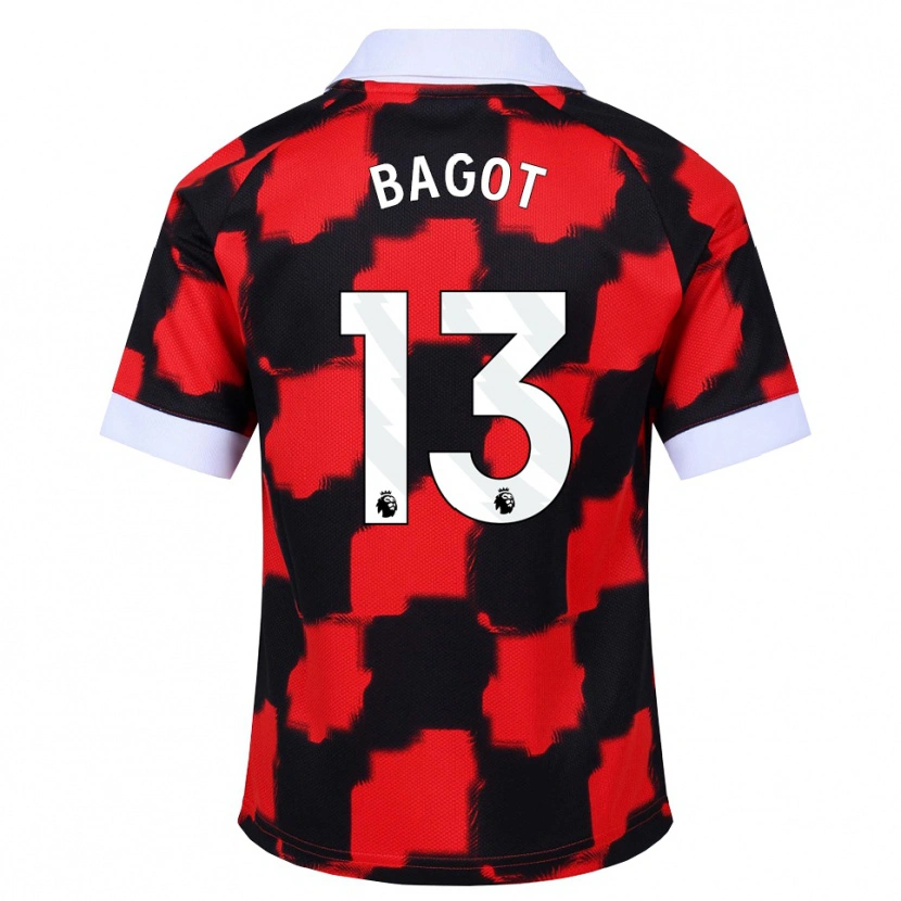 Danxen Damen Matthew Bagot #13 Rot Weiß Schwarz Auswärtstrikot Trikot 2026/27 T-Shirt Schweiz