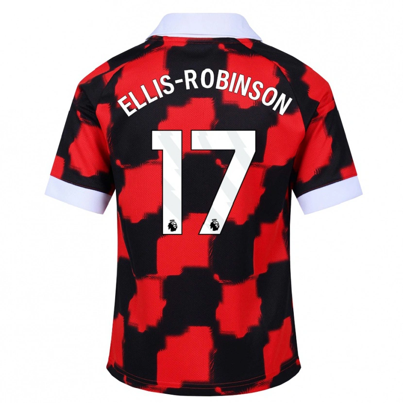Danxen Damen Eddie Ellis-Robinson #17 Rot Weiß Schwarz Auswärtstrikot Trikot 2026/27 T-Shirt Schweiz