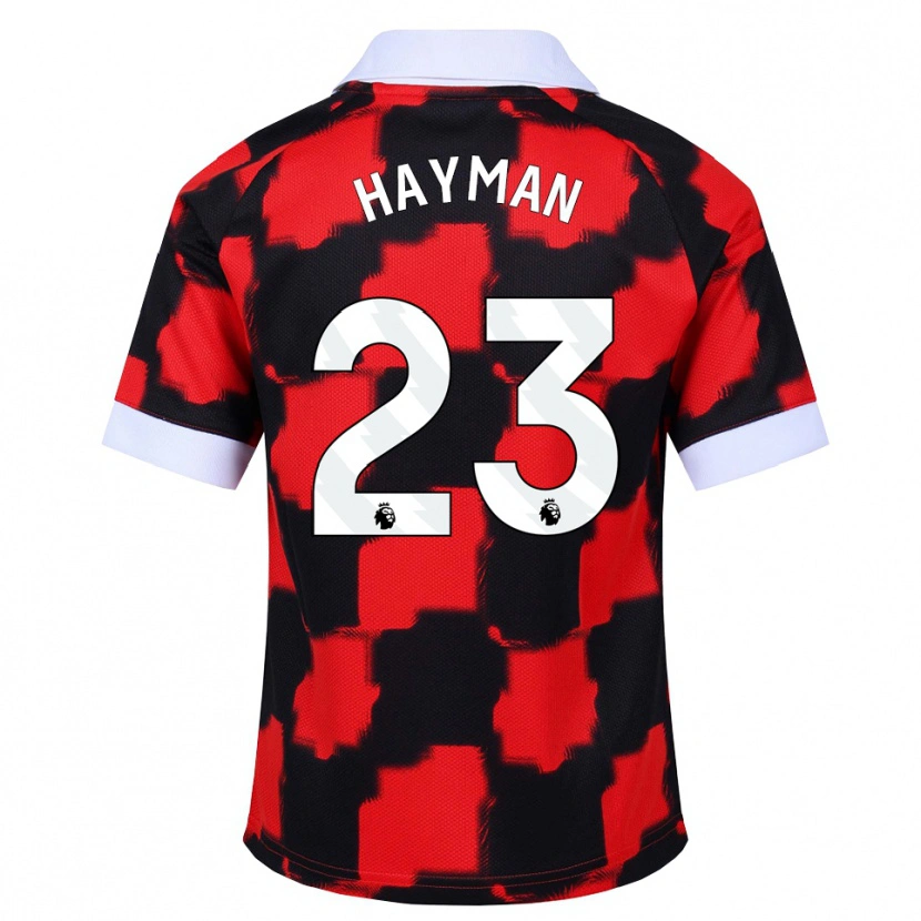 Danxen Damen Alex Hayman #23 Rot Weiß Schwarz Auswärtstrikot Trikot 2026/27 T-Shirt Schweiz
