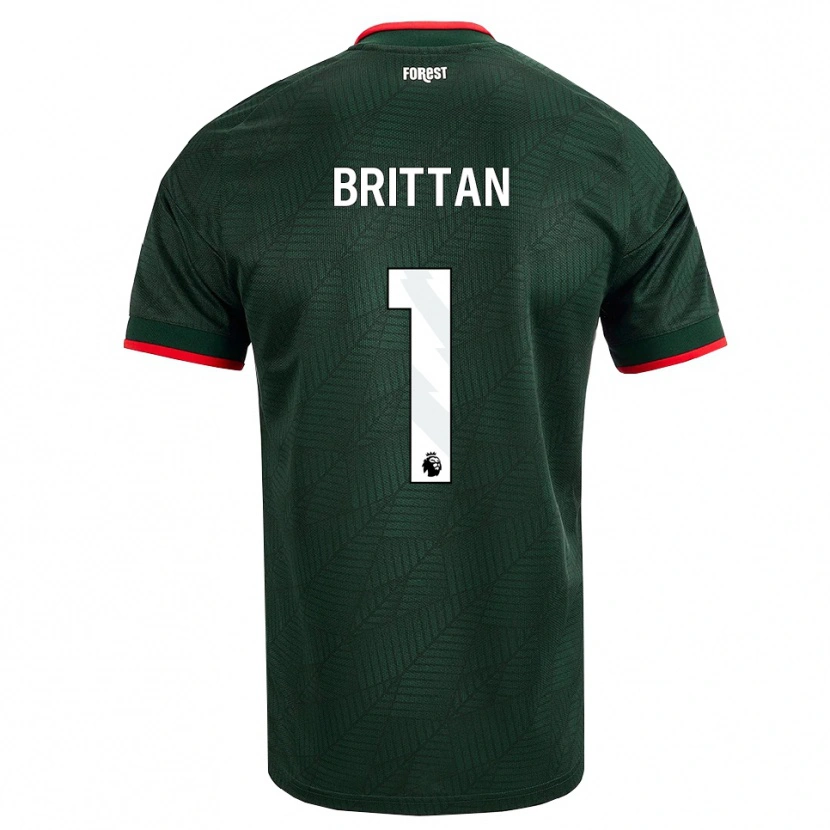 Danxen Damen Harry Brittan #1 Dunkelgrün Rot Auswärtstrikot Trikot 2026/27 T-Shirt Schweiz