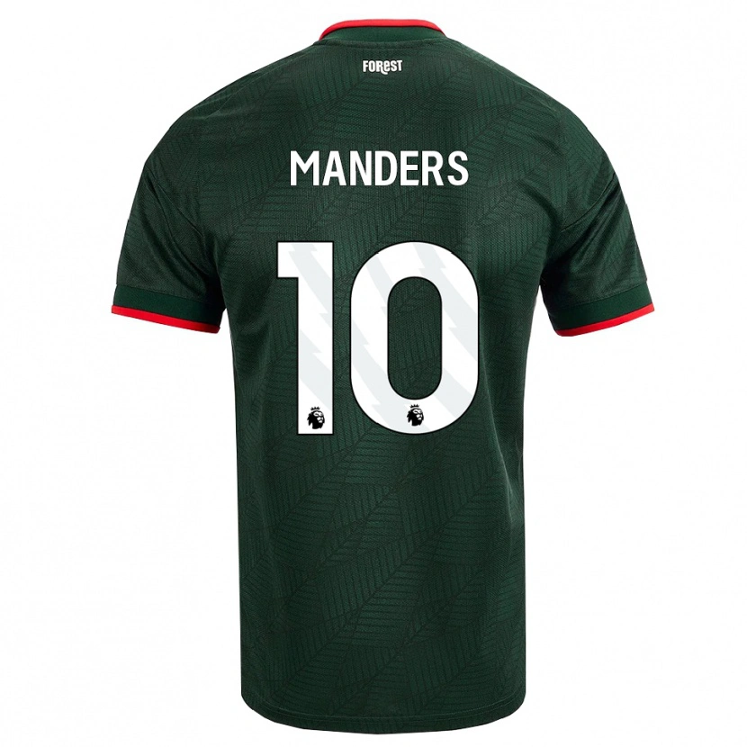 Danxen Damen Holly Manders #10 Dunkelgrün Rot Auswärtstrikot Trikot 2026/27 T-Shirt Schweiz