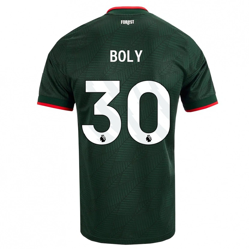 Danxen Damen Willy Boly #30 Dunkelgrün Rot Auswärtstrikot Trikot 2026/27 T-Shirt Schweiz