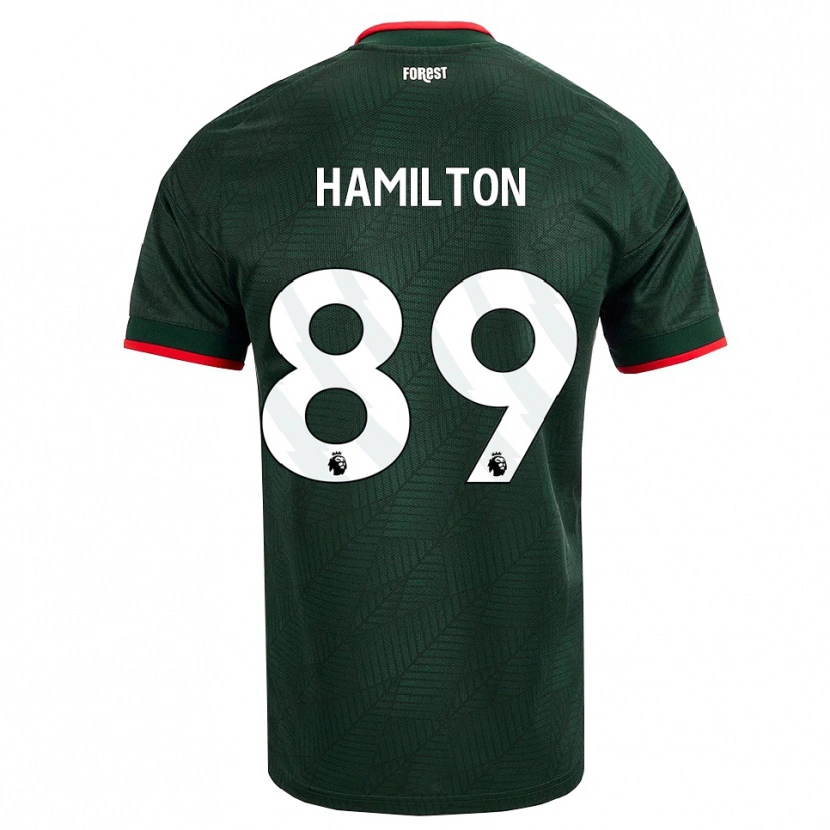 Danxen Damen Scott Hamilton #89 Dunkelgrün Rot Auswärtstrikot Trikot 2026/27 T-Shirt Schweiz